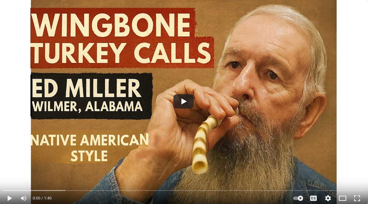 Please join us as we learn about the keeper of ancient hunting traditions - Ed Miller of Wilmer, Alabama.